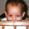 Claire eats crib rail